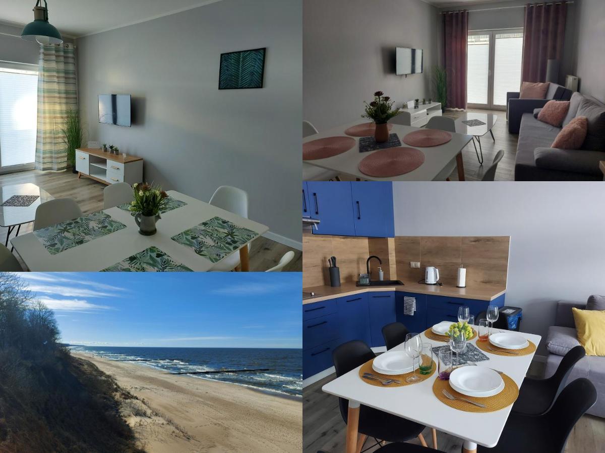 Apartamenty Z Tarasami "Mietowy Spokoj 15" "Romantyczna Szarosc 16" "Niebieska Elegancja 17" Maksymalnie Dla 6 Osob Pobierowo Bagian luar foto